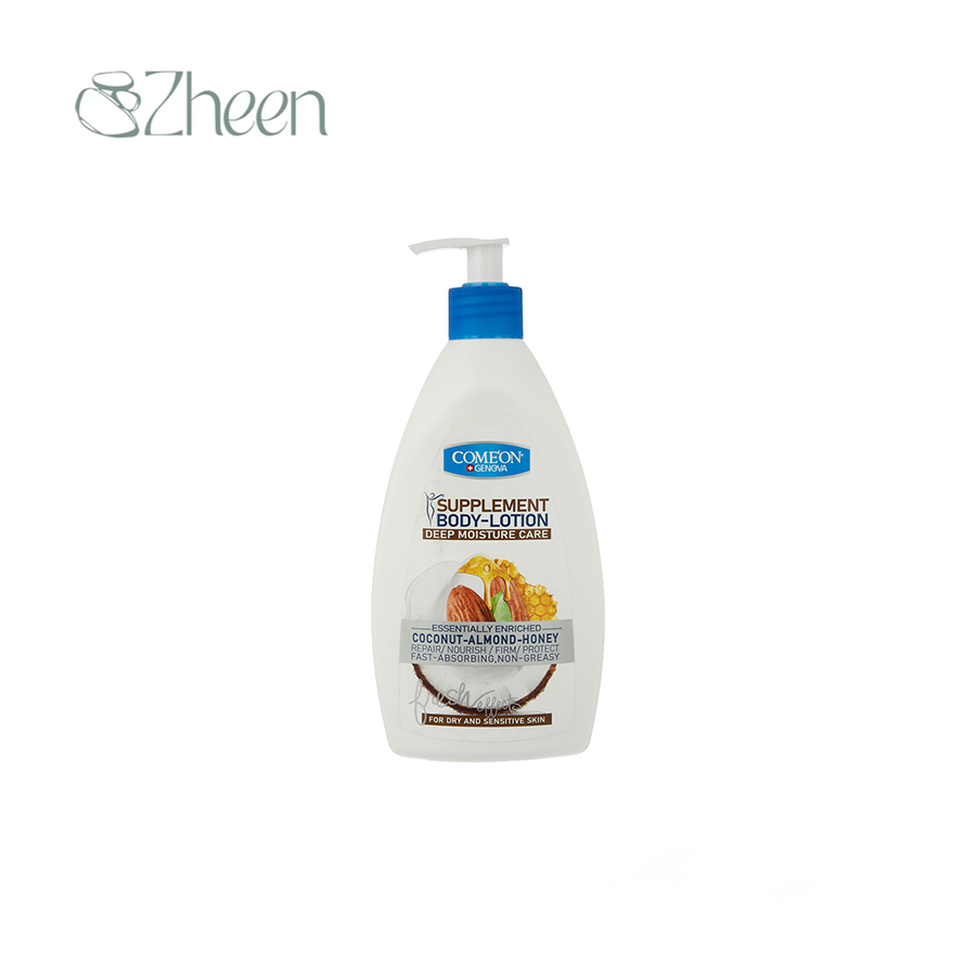 لوسیون بدن کامان مدل با رایحه نارگیل بادام و عسل